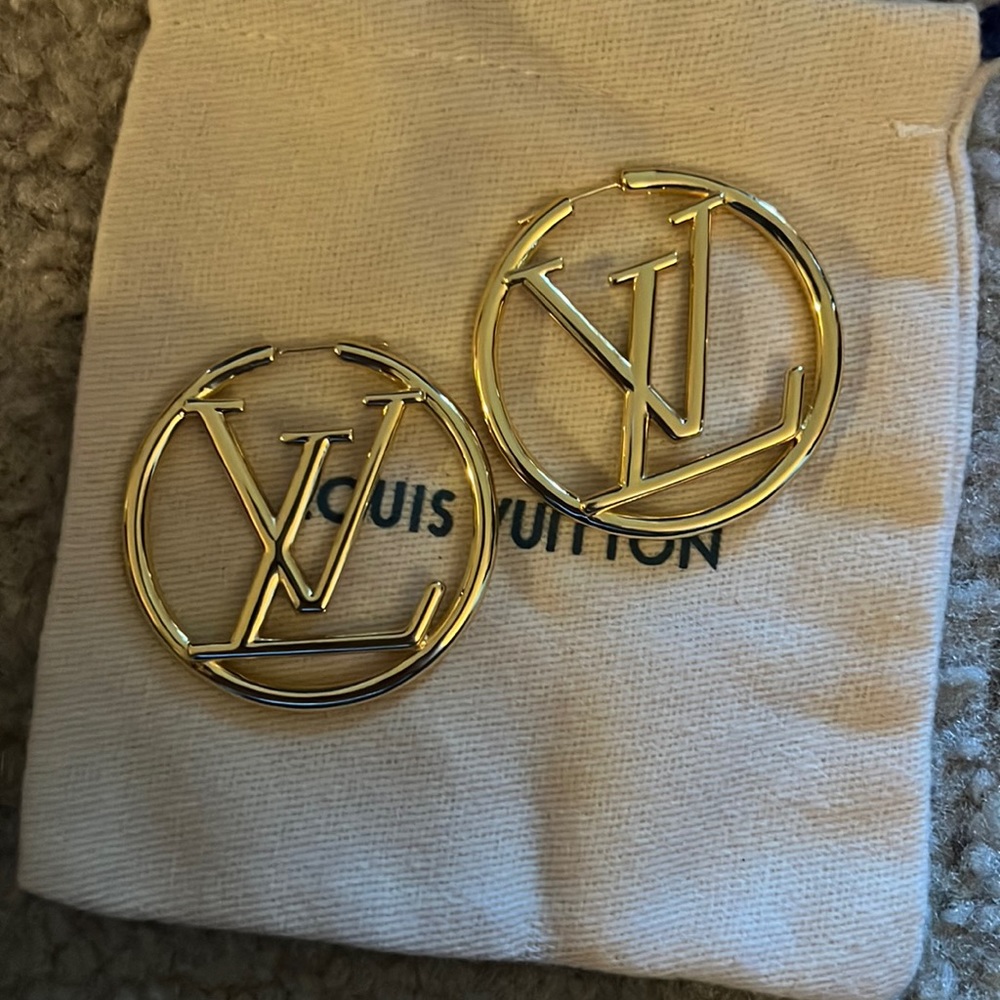 Monogram hoops